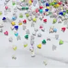 6mm V Corazón Corazón de Melocotón Celebridad de Internet Populares Planos Fondo Plano Forma Especial Diamante Uñas Joyería Diamante Decoración Cristal de Vidrio Usable Uñas Diamante