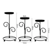 Suporte de vela de ferro forjado estilo europeu, suporte floral artificial, rack de decoração de mesa com flores artificiais, suporte de vela de Natal para casa, transfronteiriço