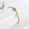 Pulseira Original de jade Hetian pulseira trançada da sorte pingente de casamento amigas étnicas namorada presente requintado