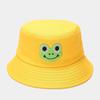 Sombrero de Pescador de Moda Nuevo para Hombre y Mujer con Etiqueta de Rana, Sombrero de Cubo Plegable, Sombrero de Sol de Verano para Exterior, Pareja