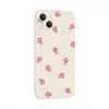 Funda Protectora TPU Anti-Caídas con Agujero de Precisión para Apple 17/18 Pro Max, iPhone 15 Diseño Floral Lindo y Sencillo