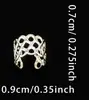 Pinzas Metálicas Doradas y Plateadas con Patrón Hueco para el Cabello, Accesorios para el Cabello, Anillos para el Cabello DIY Trenzados, Diademas, Flecos, Estilo Fresco y Dulce