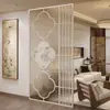 Nova divisória de tela de vidro estilo chinês com padrão de paisagem para a entrada da sala de estar. A tela de entrada de vidro Changhong pode ser personalizada