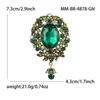 Broche Barroco de Liga de Metal Vintage de Alta Qualidade, Broche Elegante e Moderno para Acessório de Vestuário Feminino: Br4878
