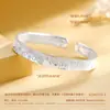 Pulsera de Gato de la Suerte Jiyan de Plata de Ley Plata Pura 999 Estilo Chino Sutra del Corazón Pulsera de Nicho Regalo de Cumpleaños para Novia en el Día de San Valentín Chino