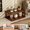 Prateleira de armazenamento de mesa para xícaras, conjuntos de chá, copos de água, xícaras de café e suporte de exibição para xícaras de chá