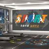Simples esportes estúdio ao vivo fundo pano Parede Pôster de Esportes de Estádio Papel de parede decoração de academia estúdio de fitness