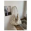Bolso de Lunares Transfronterizo para Mujer, Nuevo Bolso de Hombro Casual de Moda de Verano 2026, Bolso Tote de Gran Capacidad para Viajes