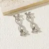 [Qualidade] Zircônia de ouro 18k fivela de pérola de 8 caracteres acessórios de joalheria diy corrente de suéter de abotoamento duplo conexão acabamento