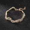 Accesorios de Moda Trendy Europeos y Americanos, Pulsera de Diamantes Completa Texturizada Multicapa, Elegante y Estilosa Pulsera de Novia para Mujer B222