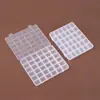 Caja de Plástico Transparente Alta con 36 Compartimentos Fijos para Tarjetas, Cuentas Sueltas, Accesorios de Ferretería para Diamantes, Objetos Pequeños, Caja de Almacenamiento Anti-Enredo
