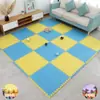 Tapete de Piso de Espuma Encaixável Doméstico Tapete de Engatinhar para Crianças Tapete de Piso de Esponja Tapete Puzzle Tatami Tapete de Escalada para Bebê