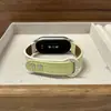Adecuado para la Correa del Reloj Xiaomi Mi Band 11, Estilo Delgado Bloque de Color con Hebilla Doble, Correa de Repuesto de Cuero para Xiaomi 9/8 Nfc