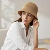 Chapéu de papel de palha trançado casual respirável novo da moda para primavera e verão para mulheres, proteção solar ao ar livre, chapéu de sol dobrável