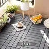 Piso Laminado Composto Plástico-Madeira à Prova d'Água e de Umidade, Piso de Madeira-Plástico para Jardim Externo, Piso de Madeira-Plástico Montado para Paisagismo Público Atacado