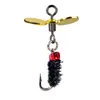 Semilla de melón compuesta biónica modificada con micro-objeto, lentejuelas giratorias, suit de anzuelo de mosca, señuelo boca de caballo rophe, cebo falso de barra blanca
