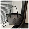 Bolso Pequeño Popular de Axila para Mujer de este año 2025 Nuevo Diseño Nicho Estampado de Lunares Ondulados a la Moda Mano Hombro Lona