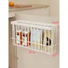 Caja de almacenamiento para puerta de armario de cocina, montada en la pared, no requiere taladrar, adecuada para usar dentro de armarios, para colgar film transparente, en baños, tocadores y refrigeradores