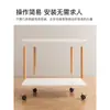 Mesa Auxiliar Lateral para Sofá Sala de Estar Mesa Pequeña Mesa de Café para el Hogar Mesa Cuadrada Lateral Móvil para Cama Estilo Crema Estante de Almacenamiento Mesa para Snacks