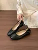 Sapatilhas Chuyuji Estilo Doce Francês com Laço para Mulheres, Sapatos de Avó Aumentadores de Altura para Primavera e Outono, Mocassins de Boca Rasa