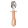 Set de Cuchara y Tenedor de Silicona PPSU Coloreable para Niños Cuchara y Tenedor de Acero Inoxidable Vajilla de Entrenamiento para Bebés Suplemento Alimenticio Cuchara y Tenedor