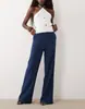 2026 Europa Transfronteriza Amazon Ropa de Mujer Cintura Alta Adelgazante Microcampana Pantalones Vaqueros Occidentales Caída Anti-arrugas Pinza Central Plisados Pantalones Largos
