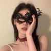 Joyas de Halloween para adultos, collar divertido de color liso, gargantilla punk para mujer, cadena para la clavícula, diseño de nicho, cadena para el cuello