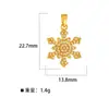 Colgante de Copo de Nieve de Zircón de Tres Zonas Meizu, No se Desvanece, Versátil para Mujer, Diseño de Alta Gama, Collar de Clavícula con Personalidad de Moda