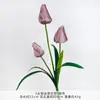 3 botões de tulipa artificiais, flores artificiais, flores artificiais de seda, decorações de arranjos florais para locais de casamento, salões de cerimônia e decoração de sala de estar