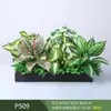 Paisagismo com Plantas Verdes Simulação Floreira Divisória de Piso Arte Floral de Chão Paisagem de Plantas Combinação de Floreira Flor Artificial em Vaso Bonsai Decoração