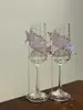 Copo de Brinde de Casamento, Taça para Recém-Casados, Pacote de Material Criativo DIY para Casamento, Presente Prático Feito à Mão Caseiro para Melhor Amigo