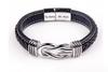 Pulseira de Couro de Aço Inoxidável Pulseira para Homens Lovemyson Pulseira Torcida Magnética de Aço Inoxidável Pulseira Pulseira