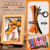 Kit de Artesanato DIY Bastão Torcido de Caqui para Feriados - Pequeno Presente DIY Buquê Premium de Flores de Caqui