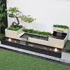 Aleación de Aluminio Fuente de Agua para Patio Muro Paisajístico Estanque para Peces Macetero Combinación Pantalla Divisoria para Terraza de Jardín Villa