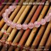 Pó natural de cristal solto contas por atacado rosa cristal redondo contas de pó