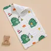 Toalla pequeña de gasa de algodón de seis capas de alta densidad para bebé, toalla facial suave para niños, toalla de baba de gasa de burbujas para bebé