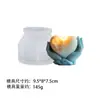 Molde de Silicone Decorativo de Gesso para Vela Aromática de Baixa Temperatura, Coração Feito à Mão DIY, Forma de Coração Segurando Borboleta Transfronteiriça
