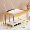 Estante de Colocación para Router para Uso Doméstico, Estante de Almacenamiento Multicapa para Decodificador de TV para Escritorio de Sala de Estar, Estante de Refrigeración para Módem Óptico con Diseño Hueco