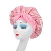 Gorro para el Cuidado del Cabello Amazon Beauty Correa Transfronteriza Satén Seda Satén Imitación Seda Gorro de Noche Ala Ancha Cinta Gorro para el Cuidado del Cabello