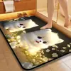 Tapete de Lama Diatomácea Banheiro Vaso Sanitário Absorvente de Água Vaso Sanitário Desenho Animado Cachorro Fofo Secagem Rápida Antiderrapante Tapete para os Pés