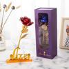 Caixa de Presente Janela Flip Folha de Ouro Rosa Dia das Mães Dia dos Namorados Presente Criativo Flor Artificial Comércio Exterior Atacado Pequeno Presente