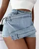 Estilo Princesa Europeo y Americano Transfronterizo Fuente de Tela Vaquera Creativo Verano Jeans para Mujer 2025 Origen Pantalones de Pierna Ancha