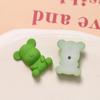 Lindo parche de oso de color sólido con pintura de goma mate, accesorios de joyería DIY, aretes, pasador para el cabello, material para funda de teléfono móvil al por mayor