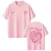 Omarcourtzprimeramusa Camiseta de Merchandise da Turnê do Álbum Moda Hip-Hop para Homens e Mulheres Camiseta Casual de Verão