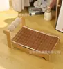 Cama para gatos de doble capa con alfombrilla de enfriamiento de verano integrada, rascador de sisal, madera maciza resistente al desgaste, adecuada para todas las estaciones