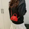 Bolso de Mujer con Letras de Bolos de Nicho 2025 Nuevo Bolso Caja Media Luna para Viajes Cotidianos Mini Portátil Cruzado Bolso para Niños de Moda