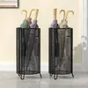 Estante Organizador para Paraguas para Entrada del Hogar, Soporte para Paraguas con Drenaje para Entrada Comercial, Estante para Paraguas, Estante de Almacenamiento para Entrada, Arte en Hierro