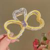 Clip de Garra de Moño con Pedrería Estilo Coreano Pinza para el Cabello de Princesa Clip para el Cabello de Disco Clip de Tiburón para el Cabello Parte Trasera Clip para el Cabello de la Cabeza Accesorios para el Cabello de Niña Tocado