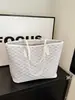 Bolsa de Grande Capacidade para Mulheres 2025 Novo Estilo Bolsa de Ombro de Padrão Pied-de-Poule de Alta Qualidade para Aula, Trabalho, Deslocamento e Uso Casual