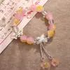 Nuevo Pulsera de Mariposa con Cuentas Mate de Moda, Pulsera de Flor de Mariposa y Lirio del Valle, Joyería Popular Cultural y Creativa de Atracciones Turísticas, Suministro al Por Mayor
